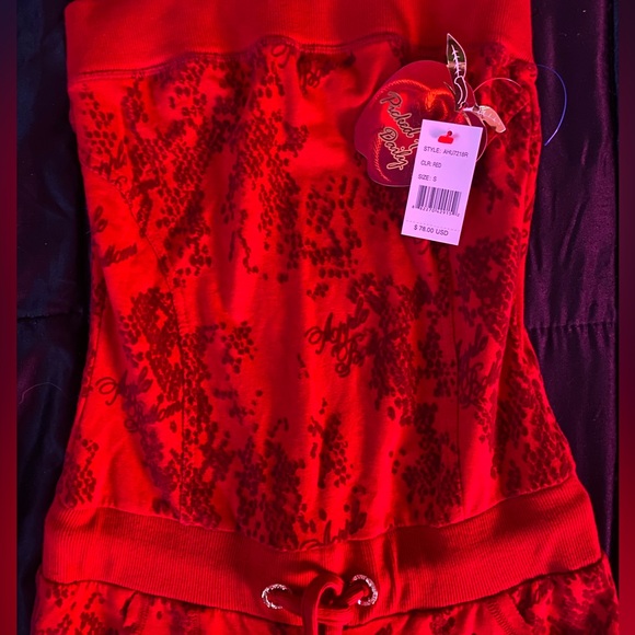 SOLD! Apple Bottoms Red Tube Top Jumper, Size Small NWT - Picture 3 of 7